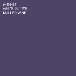 #4E4467 - Mulled Wine Color Image